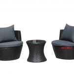 Wicker outdoor furniture-bistro set